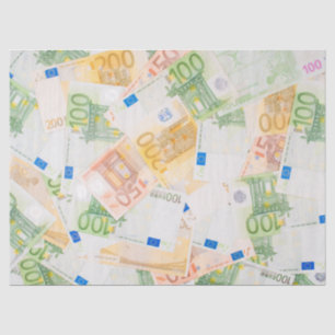 Mousseline papier de papier de papier de monnaie euro