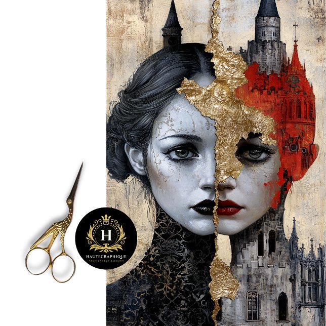 Mousseline Papier de papier Frankenstein Decoupage (Créateur téléchargé)