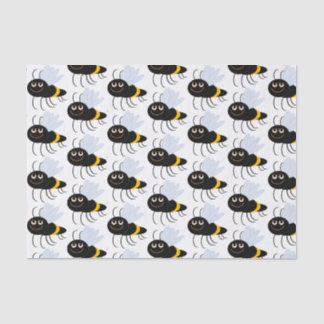 Mousseline Papier de papier journal des abeilles heureuses