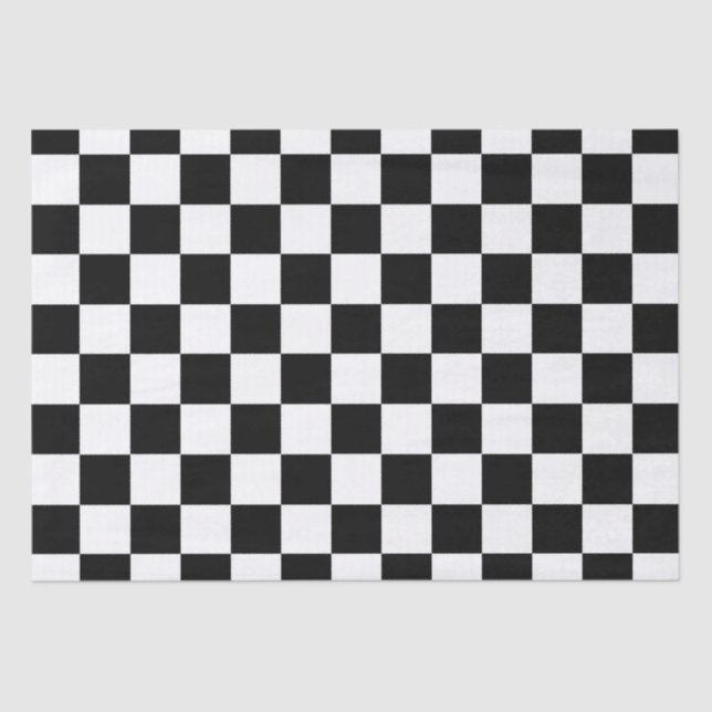Mousseline Papier de papier tissu Checker Flag (Recto)