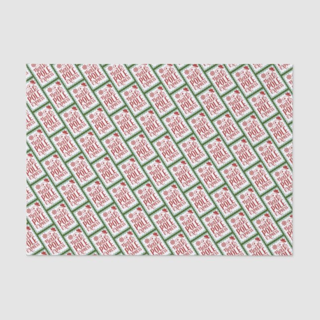 Mousseline Papier de papier tissu du timbre d'Express du pôle (Recto)