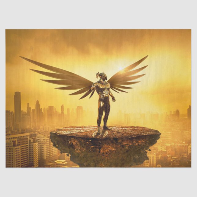 Mousseline papier de tissu d'ange futur (Recto)