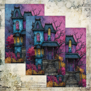 MOUSSELINE PAPIER DE TISSU DE LA MAISON HAUNÉE VIBRANT
