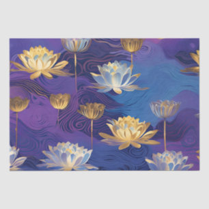 Mousseline papier de tissu de lotus