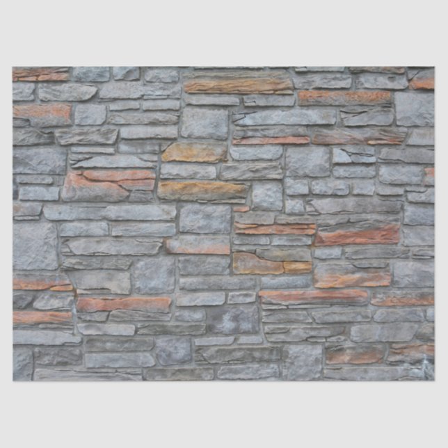 Mousseline papier de tissu de paroi pierre (Recto)