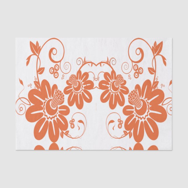 Mousseline Papier de tissu décoratif floral (Recto)