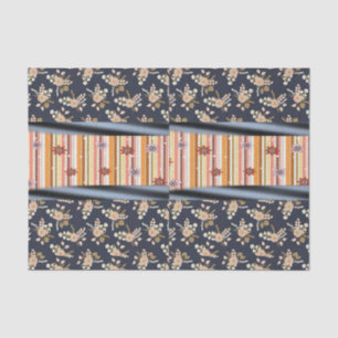 Mousseline Papier de tissu décoratif Floral