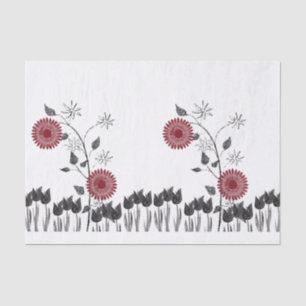 Mousseline Papier de tissu décoratif Floral
