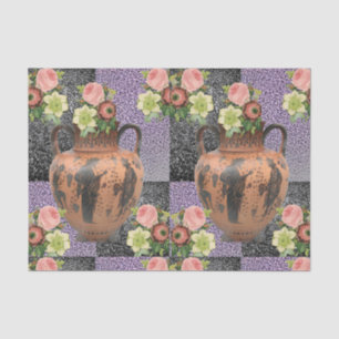 Mousseline Papier de tissu décoratif Floral