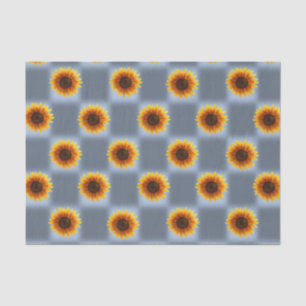 Mousseline Papier de tissu décoratif Tournesol