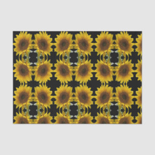 Mousseline Papier de tissu décoratif Tournesol