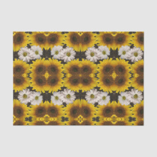 Mousseline Papier de tissu décoratif Tournesol