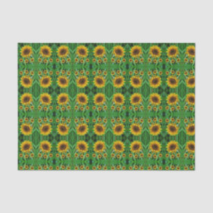 Mousseline Papier de tissu décoratif Tournesol