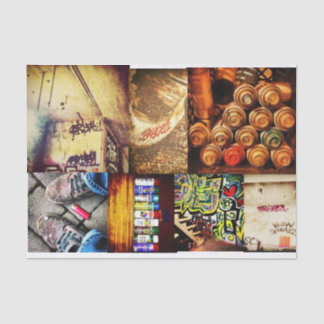 Mousseline Papier de tissu découpage, graffiti