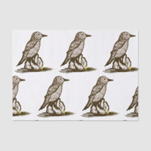 Mousseline Papier de tissu d'oiseaux pour découpage