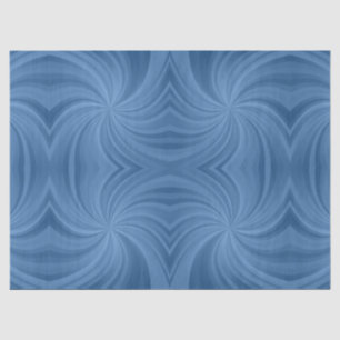 Mousseline papier de tissu en spirale bleue