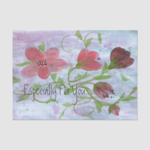 Mousseline Papier de tissu floral