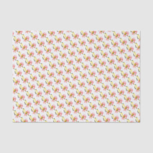 Mousseline Papier de Tissu - Goldfinch sur Coneflowers