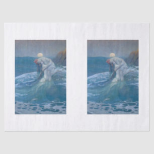 MOUSSELINE PAPIER DE TISSU : LE MERMAID : HOWARD PYLE : 1910