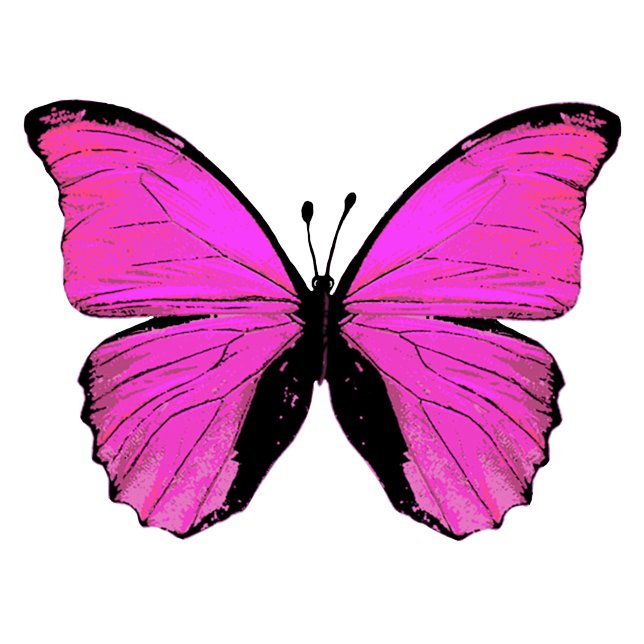 Mousseline Papier de tissu papillon rose (Créateur téléchargé)