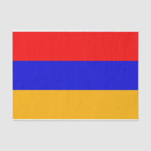Mousseline Papier de tissu patriotique avec drapeau d'Arménie