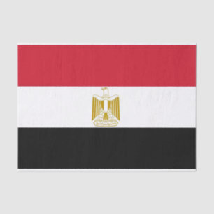 Mousseline Papier de tissu patriotique avec drapeau d'Egypte