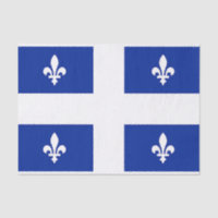 Papier de tissu patriotique avec drapeau du Québec