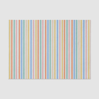 Mousseline Papier de tissu rayé