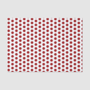 Mousseline Papier de tissu Red Polka Dot