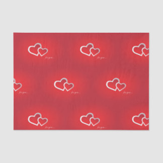 Mousseline Papier de tissu Valentines