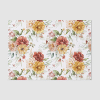 Mousseline Papier de tissus (3) Magnifiques pivoines rouge et