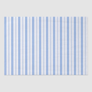 Mousseline Papier de tissus à rayures bleu bébé