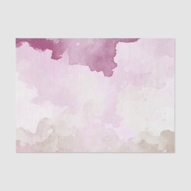 Mousseline Papier de tissus 'Aquarelle napolitaine' (Recto)