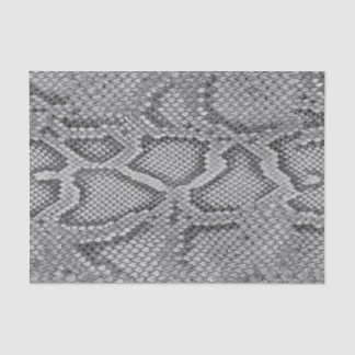 Mousseline Papier de tissus avec motif de serpent gris