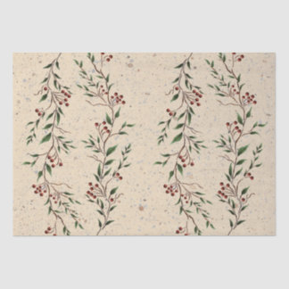 Mousseline Papier de tissus Berry Branch