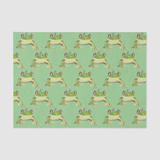 Mousseline Papier de tissus de grenouille