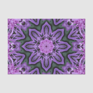 Mousseline Papier de tissus Fleur violette 2 Kaleidoscope 1