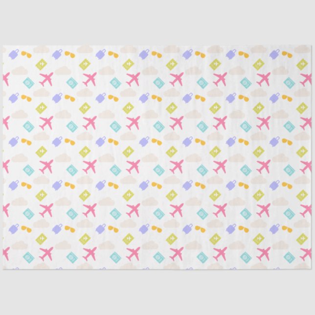 Mousseline Papier de tissus Lady Aviator (Recto)