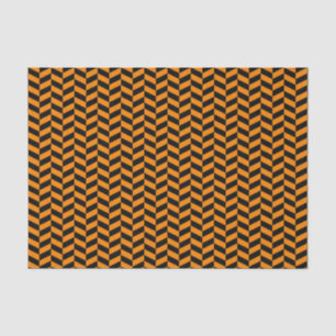 Mousseline Papier de tissus noir et orange en squelette