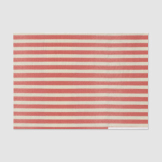 Mousseline Papier de tissus vintage rouge rayé de Noël