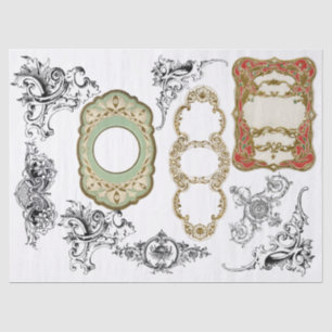 Mousseline Papier décoratif de Decoupage d'éléments de