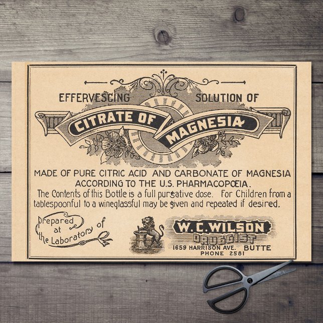 Mousseline Papier Découpage Apothécaire Ad Ephemera vintage (Créateur téléchargé)