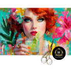 Papier découpage Cocktail Citron Vert Tropical Ret