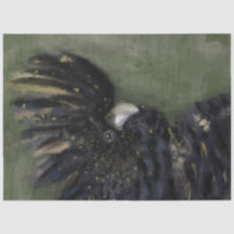 Papier découpage de Cockatoo noir australien