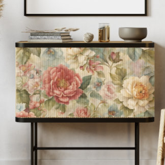 Mousseline Papier decoupage floral vintage Cottagecore Roses