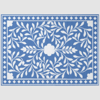Mousseline Papier Découpage Incrustation d'Os Traditionnel Bl