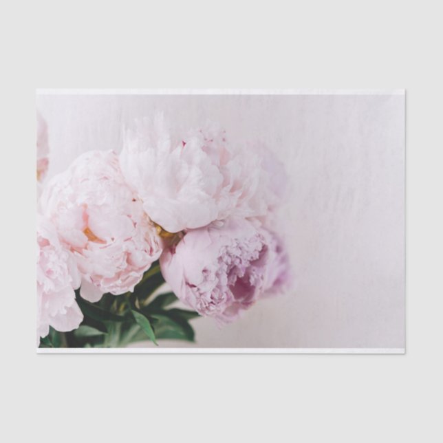 Mousseline Papier Découpage Peony gauche (Recto)