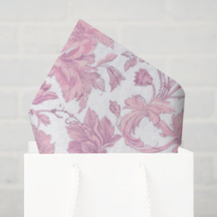 Mousseline Papier découpé en chinoiserie rose clair
