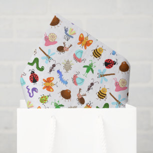 Mousseline Papier Découpe Insectes, Papier Tissu Insectes