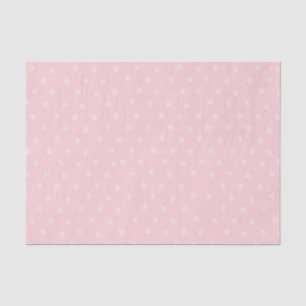 Mousseline Papier d'emballage cadeau pois rose et blanc